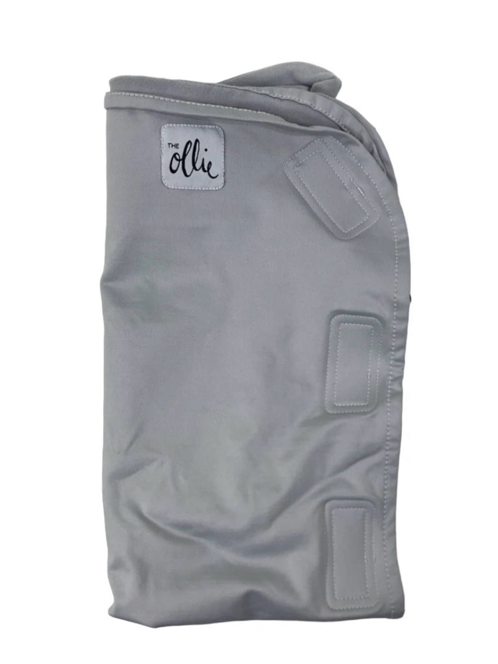 The Ollie World Swaddle baby blanket in grey